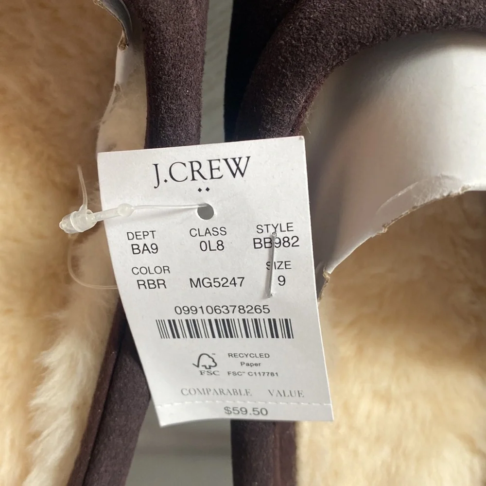 New J.Crew men’s slippers 9